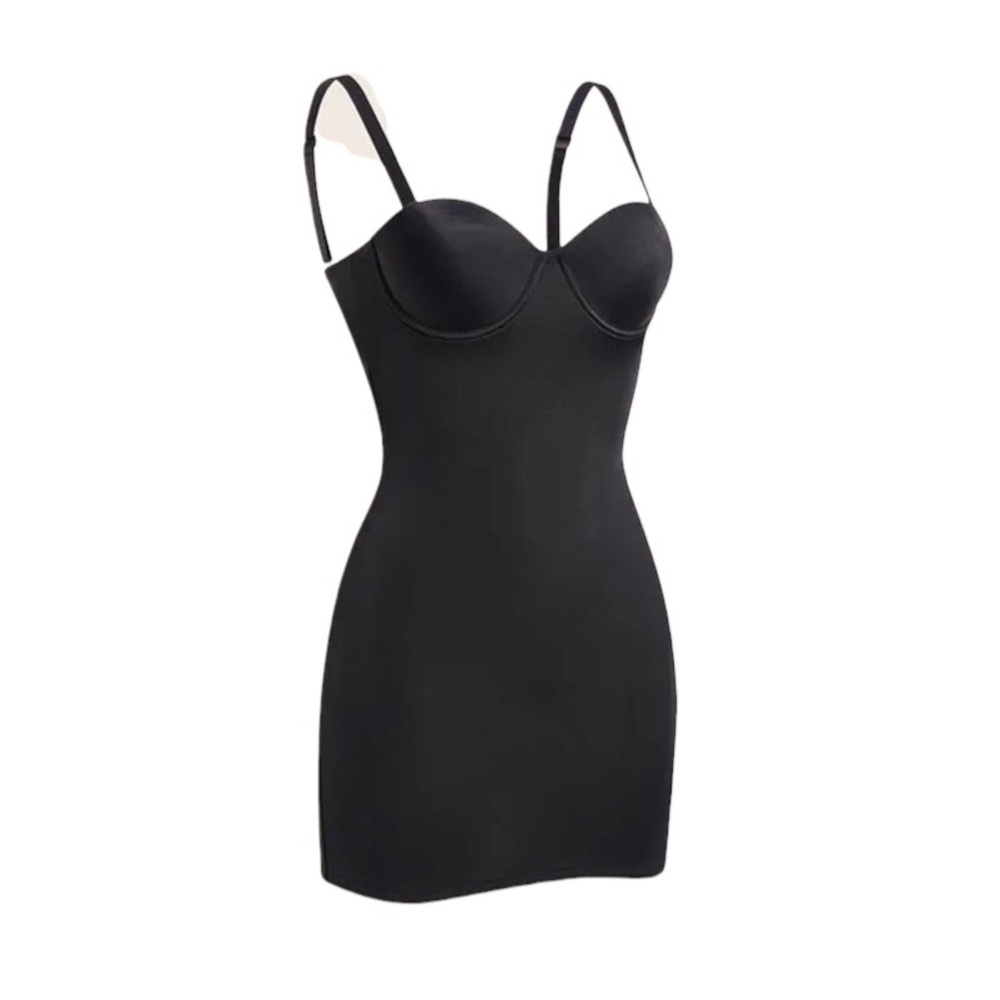 Flexees Elegant Black Women's Shapewear / Slip Dress